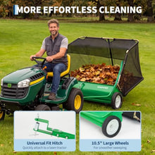Garvee 52" Lawn Sweeper Tow Behind with 33.55 Cu. ft. Hopper