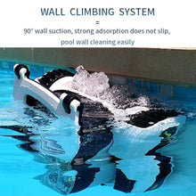 GHRERTX Robotic Pool Cleaner,Cordless Wall Climbing Robotic Pool Vacuum with APP Mode,Can Climb Walls at 90°,Four Cleaning Modes,Smart Navigation Technology,for Swimming Pools