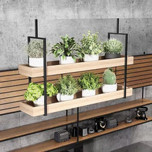 MARIYCH Modern Floating Display Plant Shelf, Ceiling Mounted Flower Pot Display Holder, Multi-Purpose Hanging Flower Rack for Living Room, Bedroom, Kitchen Shelf