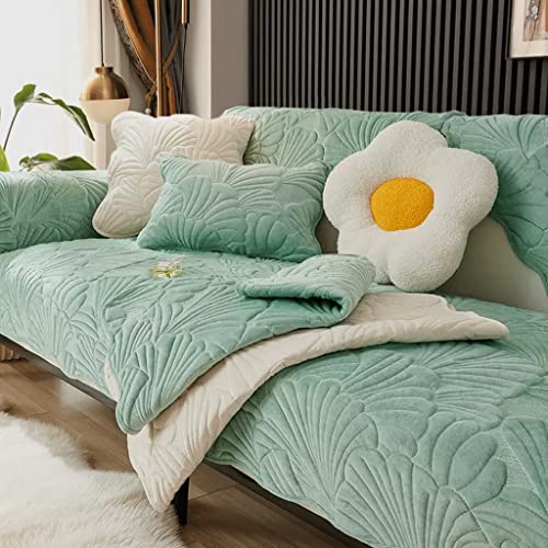 VFIIIOLPAA Winter Sofa Cushions Winter Short Luxury Cushion Cover Towel Sofa Cover Non-Slip Thickened (Color: D, Size: 90 * 240cm) (C 90 * 240cm)