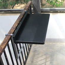 ZGLINMZ Wall Mounted Folding Side Table for Patio Balcony & GardenVersatile Bar Table for Railings SpaceSaving Foldable Design for Outdoor Use.