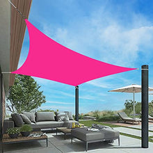 WRJAHCG Sun Shade Sail Canopy Rectangle,Sun Shades Outdoor,Waterproof Awnings for Patio,Patio Furniture Accessories for Lawn Garden Deck Backyard Outdoor Activities, Sand,Rose red,6 * 8m