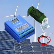 HYZHANHONG 12000W Solar Turbine Generator Controller , 12V 24V 48V 220V Automatic Wind Solar Hybrid Charge Controller for Home, Boat, Street Light (with Dump Load),24v
