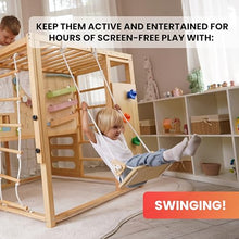 Avenlur Indoor Playground Montessori Gym – Alpine Wooden Jungle Gym for Kids Ages 2-8