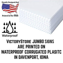 VictoryStore 22-Inch Blank Arrow Yard Signs Waterproof 4mm Corrugated Plastic White 250 Pack
