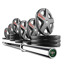 XMark Lumberjack OB86 7' Weight Bar Olympic Bar 365 lb Texas Star Olympic Weight Set 29) 365 lb Set & Bar