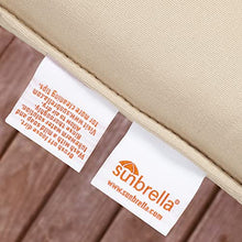 Sorra Home Outdoor/Indoor Deep Seating Sofa Pillow and Cushion, 30 x 27 x 5 in, Direction Linen