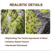 Artificial Moss Landscape Stones, Realistic Decorative Fake Rocks