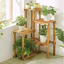 ZOCWJK Plant Stands,Wood Flower Stand,Balcony Multi Layer Floor Flower Pot Stand,Wooden Living Room Indoor Succulentsnishings/Wood Color,