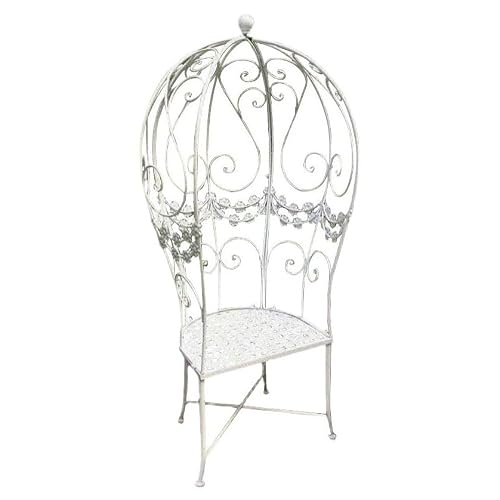 Garden Bench European Style Metal Outdoor Leisure Chairs, Creative Balloon Style Art Park Chairs, Balcony Courtyards Princess Chair Climbing Vine Chair Outdoor Benche