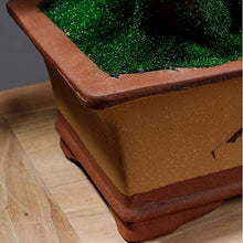 Simulation Welcoming Pine Bonsai Plant Ornament Ceramic Flowerpot Faux Plants for Office Restaurant Home Decoration 19.7" H House Plant