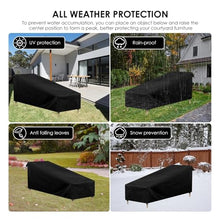 1Pcs Outdoor Lounger Protective Cover Waterproof Anti-UV Garden Patio Furniture Cover for Sunbed Recliner Lounge Chair NEW(5Pcs)