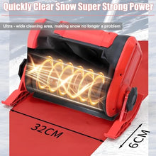 Cordless Snow Pusher – Snow Blower Battery Powered – Safe & Easy Storage Electric Shovel for Snow Removal, Clears 12” Wide & 6.6” Deep Electric Shovel for Seniors and Home Use