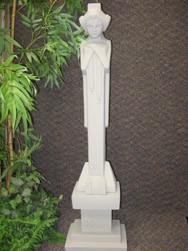 Nichols Bros. Frank Lloyd Wright Midway Gardens Sprite Sculpture and Matching Pedestal Collectible Statue - 42" H - Authorized Reproduction - Cast Stone