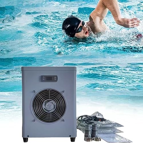 15000 Btu Pool Heater with 110V US Plug Auto-Defrosting Metal Plate for Above Ground Inground Pool Hot Tub Swimming Pool Heater, Up to 5000gallons with Titanium Heat Exchanger,Can for Sea Salt Water