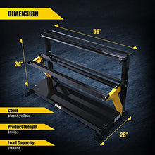 ToughFit 450LBS Dumbbell Set with 3-Tier Rack - PEV Coated Iron Handle - Black & Yellow