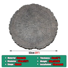 Elitix Stepping Stone Log Look Step Outdoor Large Stones 14" / 18" / 21", Stepping Garden Stone for Gardening Decorative, Walkway Pavers for Pathway Lawn Funeral(Color:Large,Size:1-pc)