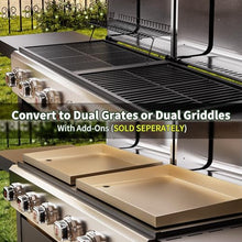 Brand-Man 6-Burner Propane Gas Grill Griddle Combo 2-in-1 Outdoor BBQ Grill
