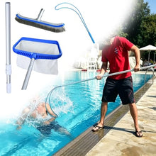 LZMZMQ Swimming Pools Rescue Hook Help Struggling/Drowning Swimmers, Pool Net and Brush with 3 9 15 18 22 25 28 ft Telescopic Poles, In Ground Pool Maintenance Kits(28.2ft/8.6m)