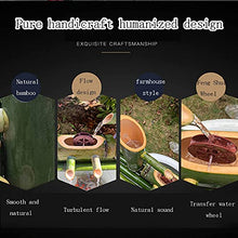 Water Features for The Garden Bird Bath Bamboo Fountain Bamboo Pipe Filtration and Pumping,Scenic Water Circulation System Water Feature Pump,7(100Cm/39.3In)
