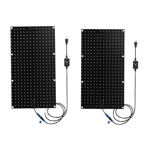 DRemdo 1/2/3/4 Pack Heated Snow Melting Mats with Timer