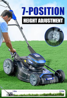 Wild Badger Power 40V 21-in Cordless Self-Propelled Lawn Mower, 2 Batteries