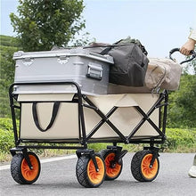 MaGiLL Outdoor Utility Wagon 8" Wheel Portable Collapsible Camping Cart Garden Shop Sport Beach Hand Trolley Bearing 120 kg