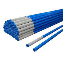 32" Lite Snow Stakes - 3/8" Diameter Driveway Markers with Single 3" High Visibility Reflective Tape Custom - Color & Quantity Options (2000, Blue)