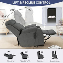 Power Lift Recliner Chair with Remote Control, Compact Electric Recliner