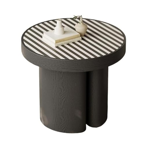 CHmrfvqtus Couch Side Table Retro Storage Table Round Small Side Living Room Creative Art Balcony