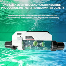 DmqChry Salt Chlorine Generator for 42,000 Gal Above/In Ground Pool, Salt Water Pool Chlorinator System with Smart APP Control, Self-Cleaning Titanium Cell, LED-Screen Control Panel, IPX5 21000Gal