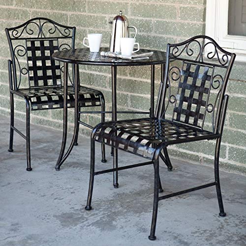 Mandalay Wrought Iron Patio Bistro Set