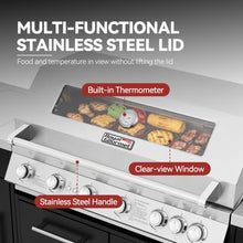 Grills House OK6001T Outdoor Kitchen Gas Grill Silver & Black