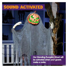 ASDJKL Holiday Decoration 67" Halloween Decorations Outdoor Life Size Animatronics Ghost Pumpkin Decor,Sound-Actived Halloween Party Decoration with Sound Halloween Decorations