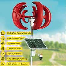 HUIZHITENGDA 3000W Wind Turbine Vertical Axies Wind Generator,110V/220V Small Windmill Free Energy with MPPT Charge Controller Homeuse,12V