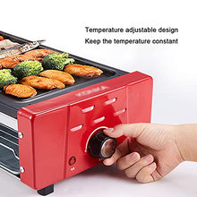 Barbecue Desk Tabletop Grill 1500w Fast Heating Non-stick Coating Bakeware Grilling Net and 8 Hand Held Bakeware Double Layer Indoor Smokeless Grill Suitable for Parties and Family Gatherings Tabletop