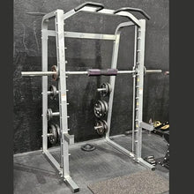 G FASHION STYLE Smith Machine with Linear Bearings and 7° Angle Barbell Silver Gray