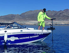 PARKHO HASWING Electric Trolling Motor 24V 80LB 60 Inch Black w/ Remote + Quick Release + Foot Control