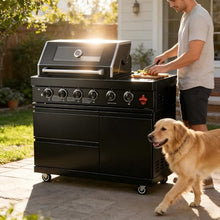 Chery Industrial 46-Inch 4-Burner Outdoor Natural Gas Grill, 72000 BTU