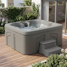 Lifesmart 4-Person Plug & Play 13-Jet Hot Tub Spa, Thermal Cover and Steps