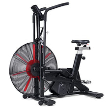 leikefitness AirBike Indoor Cycling Stationary Bicycle Black With Red