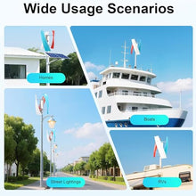 HYZHANHONG 1800W Wind Turbine Generator Kit, 12V 24V 48V 3-Blade with Charge Controller for Backup Power, Shed, Garage, Street Lighting,48v