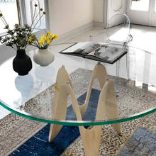 Dulles Glass 48 inch Round Glass Table Top - Tempered - 1/2" Thick Glass Surface, Safe Beveled Edge, Multipurpose for Dining Table, Patio, Coffee and End Table