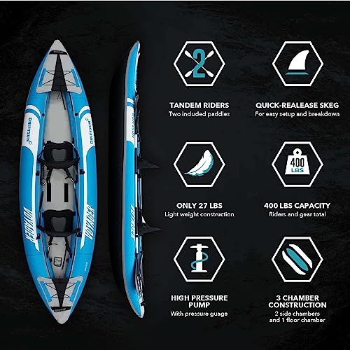 Driftsun Voyager Inflatable Kayak Blue
