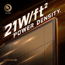 450 Watt Solar Panel, UL61730 Certified 25.2% Efficiency Dual-Glass Design