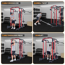 STMHOM Power Cage Smithmachine 2400 Lbs All-in-One Red