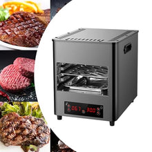 YXCUSAM Electric Steakhouse Broiler,Multi-Layer Commercial/Home Countertop Oven, Steak Machine, with Broiler/Tray/Clips (A)