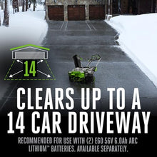 EGO Power+ 21" Electric Snow Blower, Cordless Single Stage, Battery and Charger Not Included - SNT2130