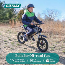 Gotrax Astra Electric Dirt Bike 16" Tires 350W Motor Dual Suspension Black