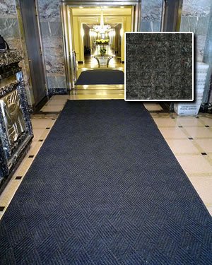 FloorGuard Heavy Duty All Purpose Entry Mat "Diamond" 4' x 20' Charcoal